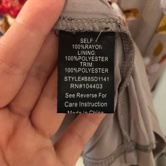 Blue Pepper Floral Dress- NWT - Picture 6 of 7